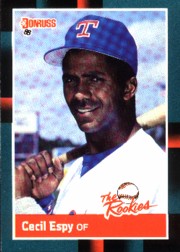 1988 Donruss Rookies Baseball Cards    009      Cecil Espy XRC